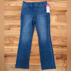 belk Kim Roger’s Pull-On Straight with tummy control jeans. NWT